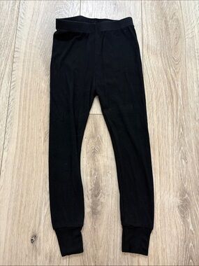Little Bipsy Black Ribbed Kids Leggings